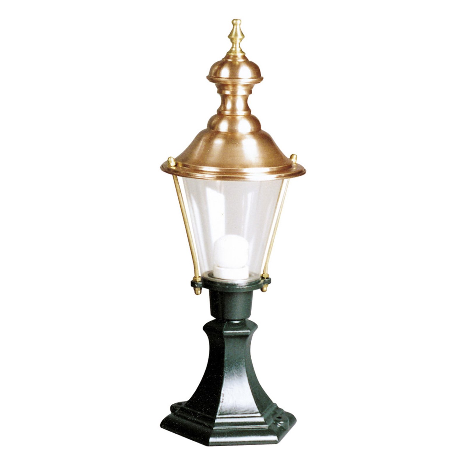 Pillar light LUUK with green base