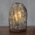 ROCK GREY LINE – lampa stołowa z kryształem soli