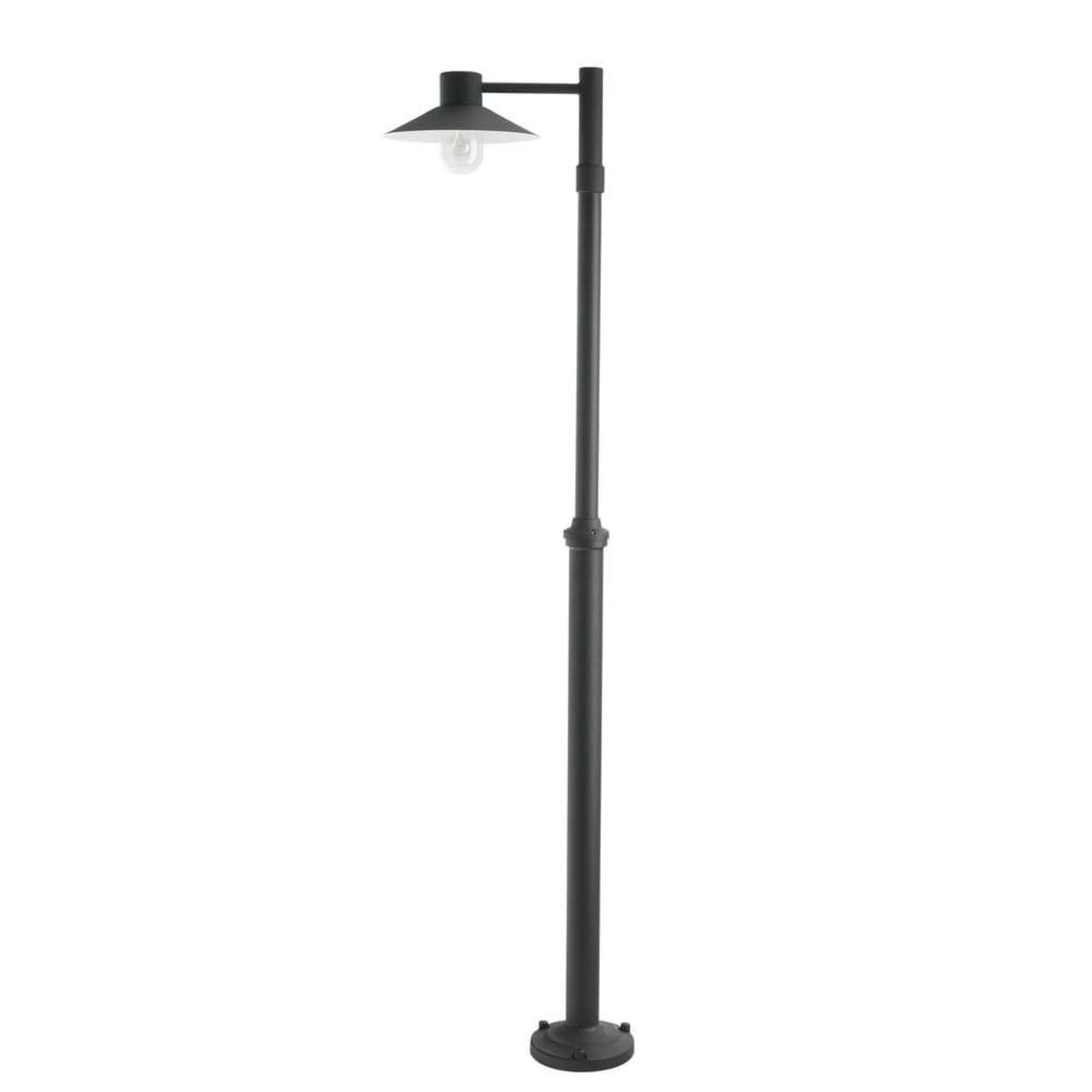 Lund 1 Lampadaire de Parc pour Ancrage Béton Noir - Norlys