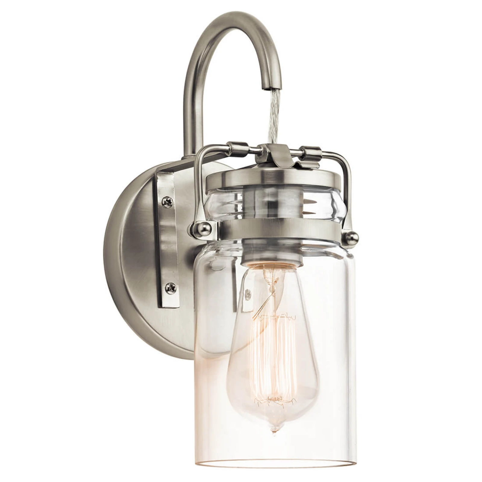 Candeeiro de parede de aspeto vintage Brinley
