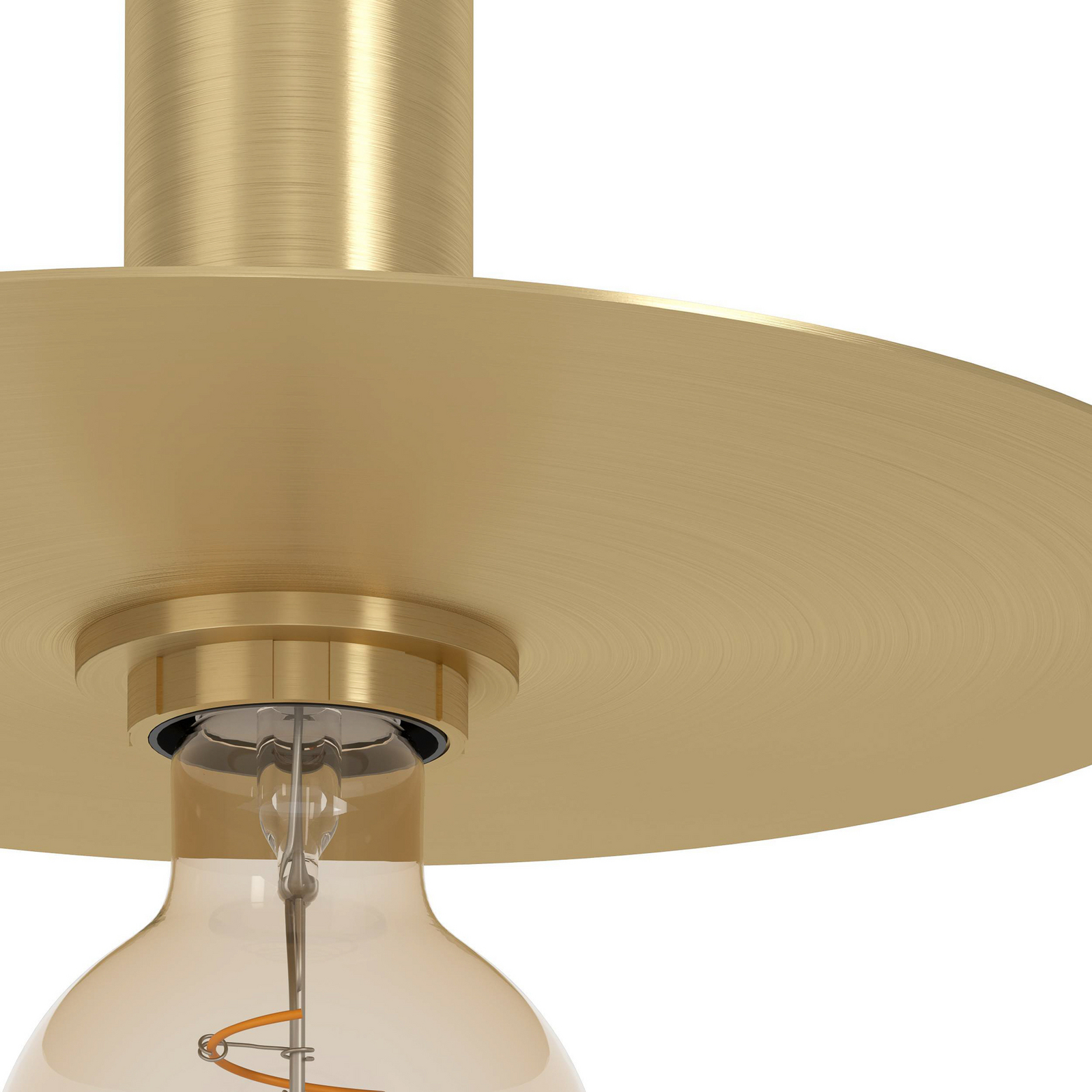 Keenware KBM-360 Midas Specchio Bagno LED Rotondo 60 Cm - Cornice Ottone Spazzolato Con Antiappannante