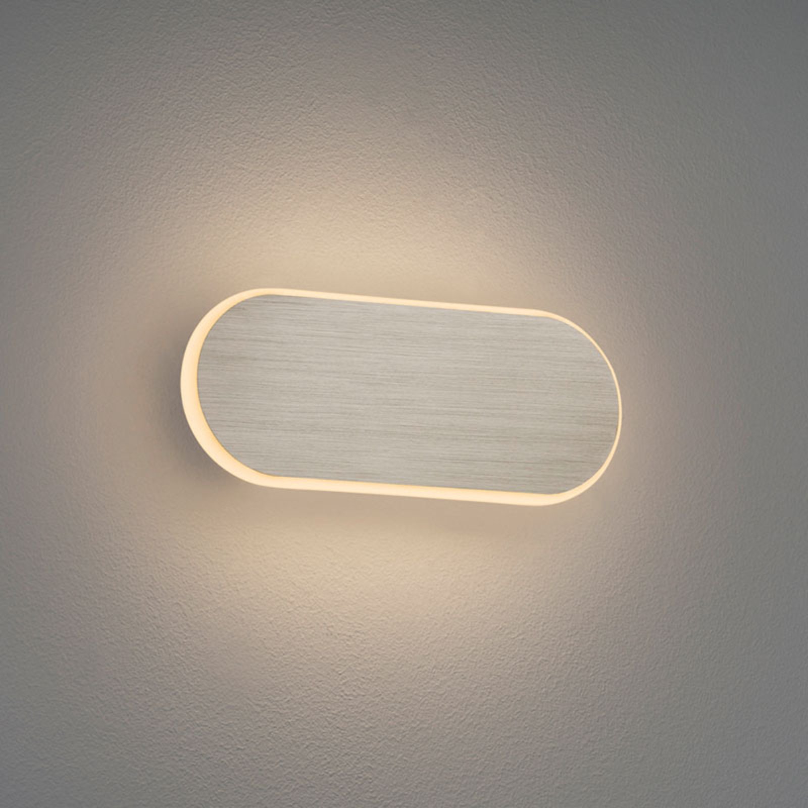 Carlo LED wall lamp, SwitchDim, 20 cm, matt nickel