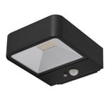 Dava Solarzelle Wandleuchte W/Sensor H5 Schwarz - Lucande