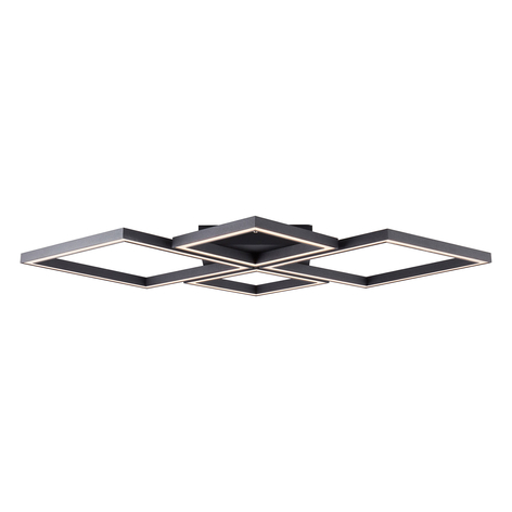 LED-taklampe Quon, CCT med fjernkontroll, 4 lys