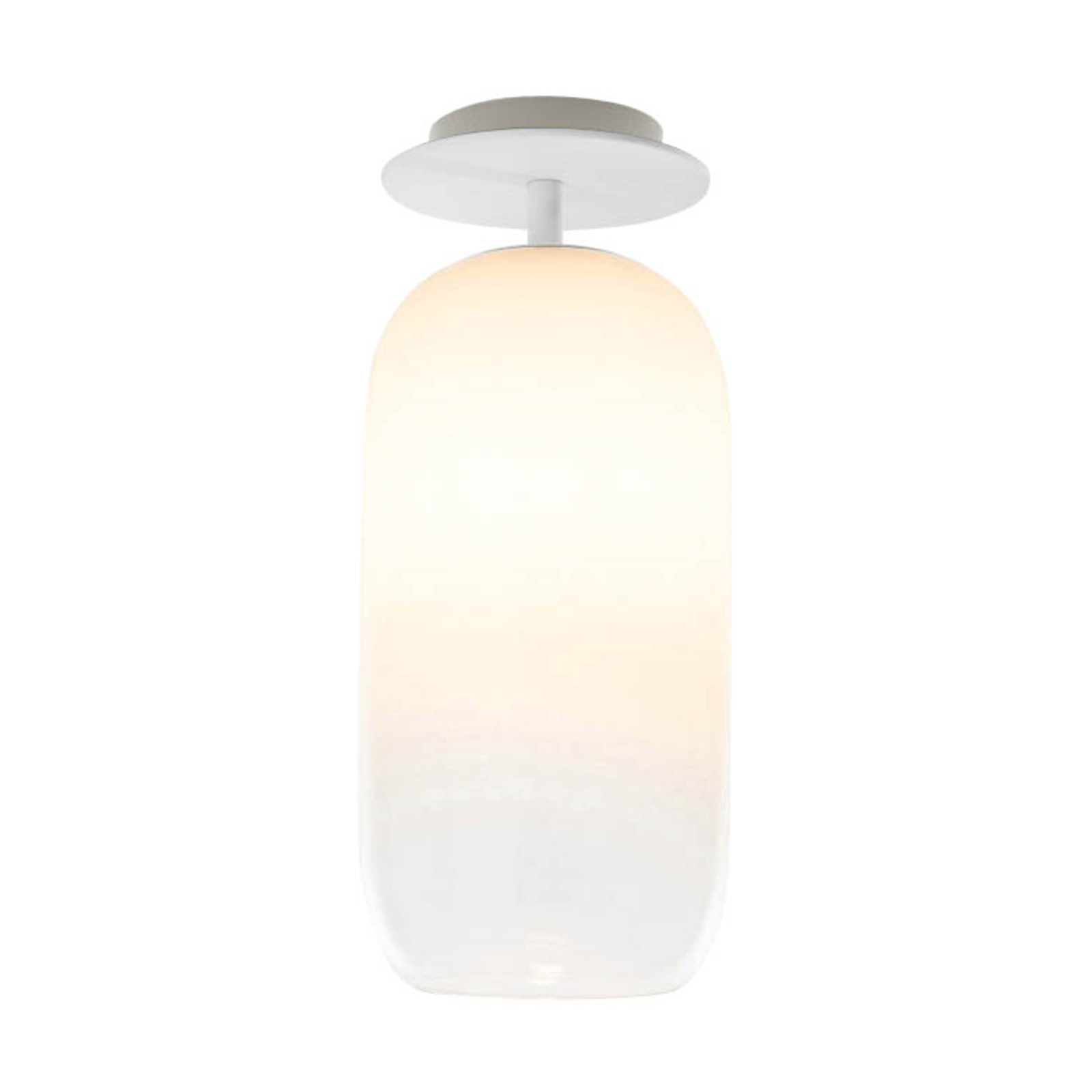Artemide Gople ceiling lamp with glass shade