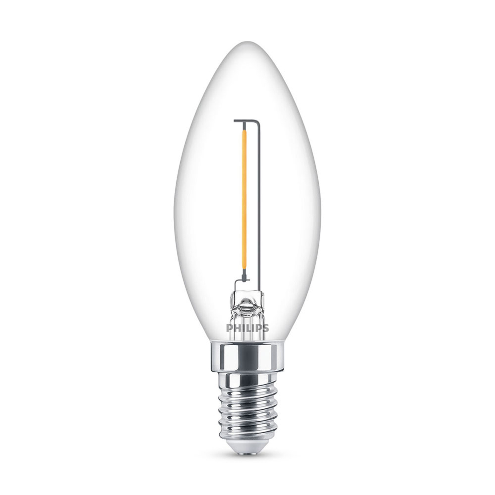 Philips Classic candle LED bulb E14 B35 1.4W clear