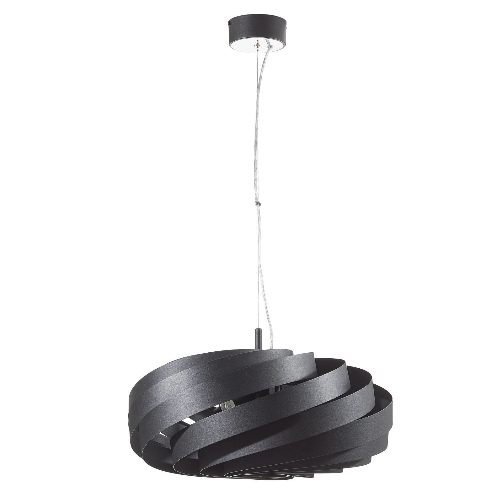 Lampă suspendată Vento, negru, Ø 60 cm, metal, E27