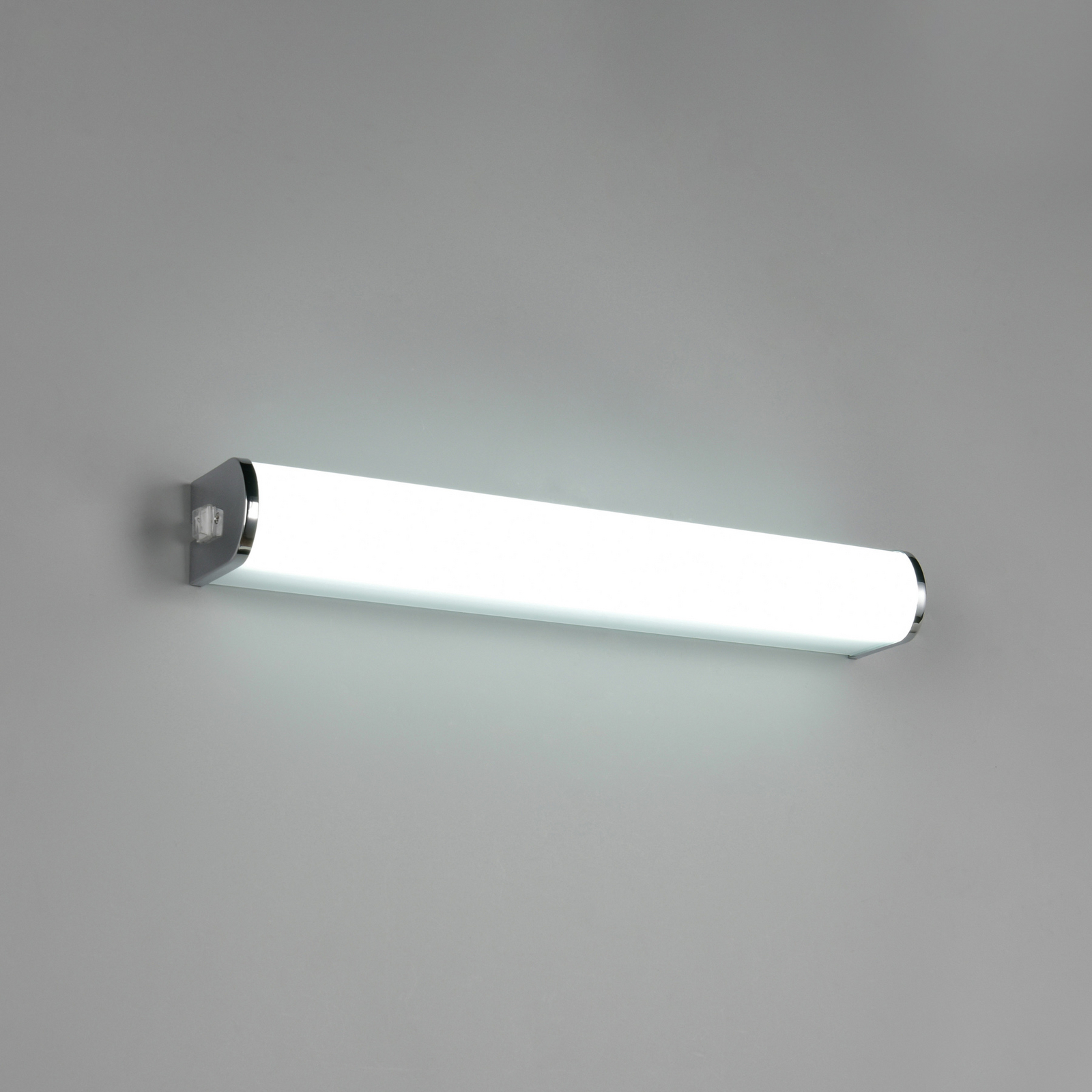 LED-seinavalgusti Giacomo, laius 41 cm, kroom, metall, IP44 LED-seinavalgusti Giacomo, laius 41 cm, kroom, metall, IP44