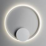 Fabbian Олимпийска LED лампа за стена 3 000К Ø80cm бяла