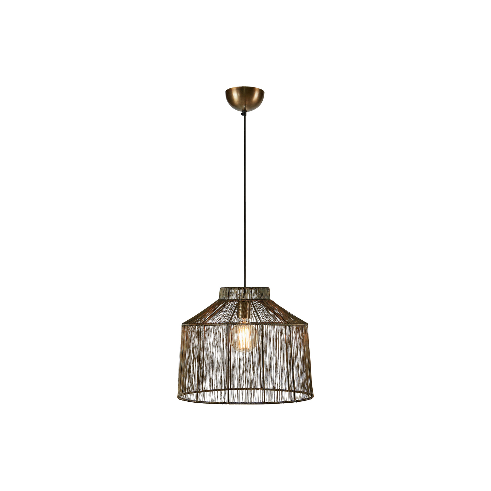 Hängeleuchte Capanna mit Metallschirm