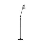 Luxy F1 Floor Lamp Black/Gloss White - Rotaliana