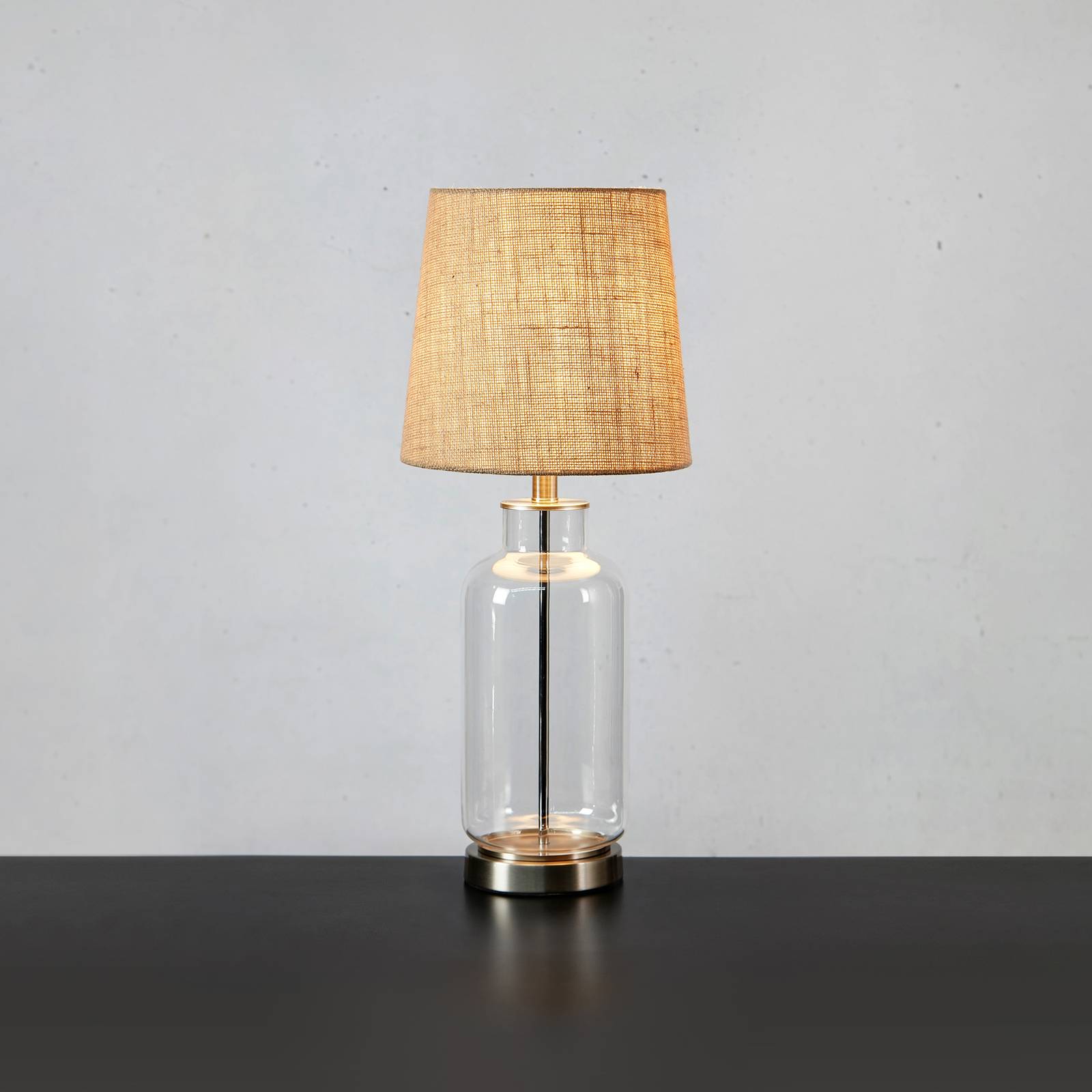 Markslöjd Stolní lampa Costero, transparentní/přírodní, 61,5 cm