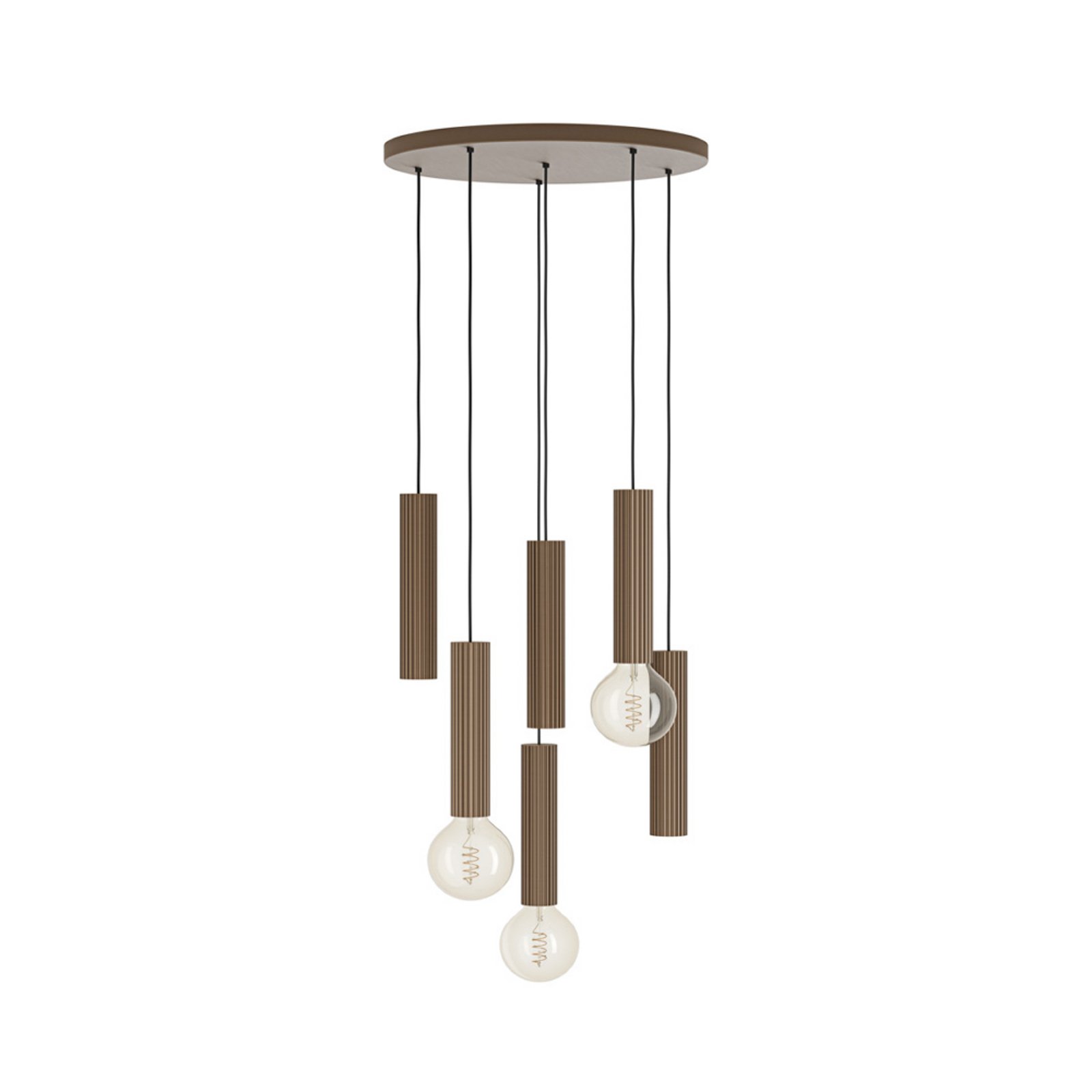 EGLO hanglamp FARIOLO, bronskleurig, Ø 48 cm, 6-lamps. EGLO hanglamp FARIOLO, bronskleurig, Ø 48 cm, 6-lamps.