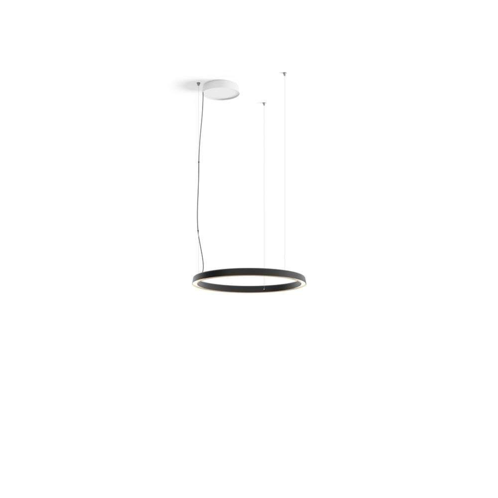 Compendium Circle LED Lustră Pendul Ø72 Black - Luceplan