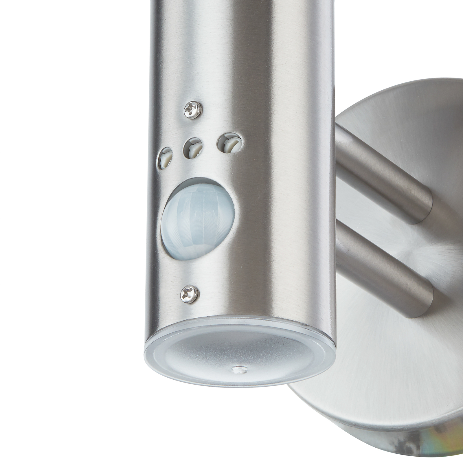 Noemi Candeeiro de Parede Exterior w/Sensor Stainless Steel - Lindby