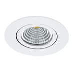 Projetor LED de encastrar Saliceto redondo rotativo 4.000K branco