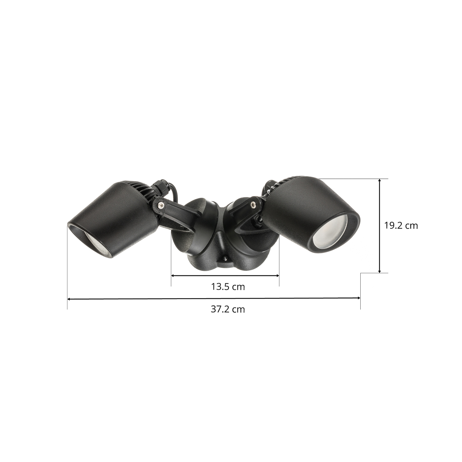 Minitommy-EL spotlight 2-bulb CCT black/frosted