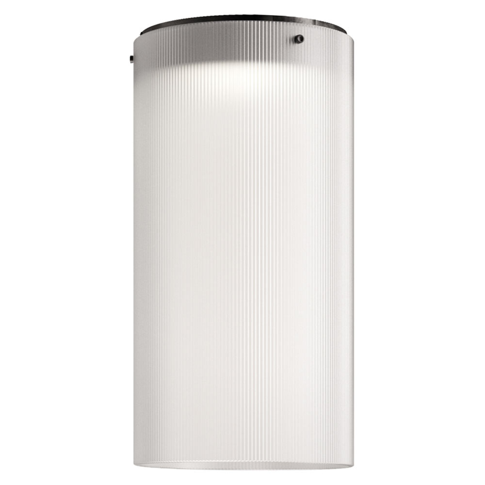 Kundalini Giass - LED ceiling light Ø 25 cm, white, for Living / Dining Room, metal, glass, polycarbonate, 12 W, energy efficiency: A+, H: 50 cm