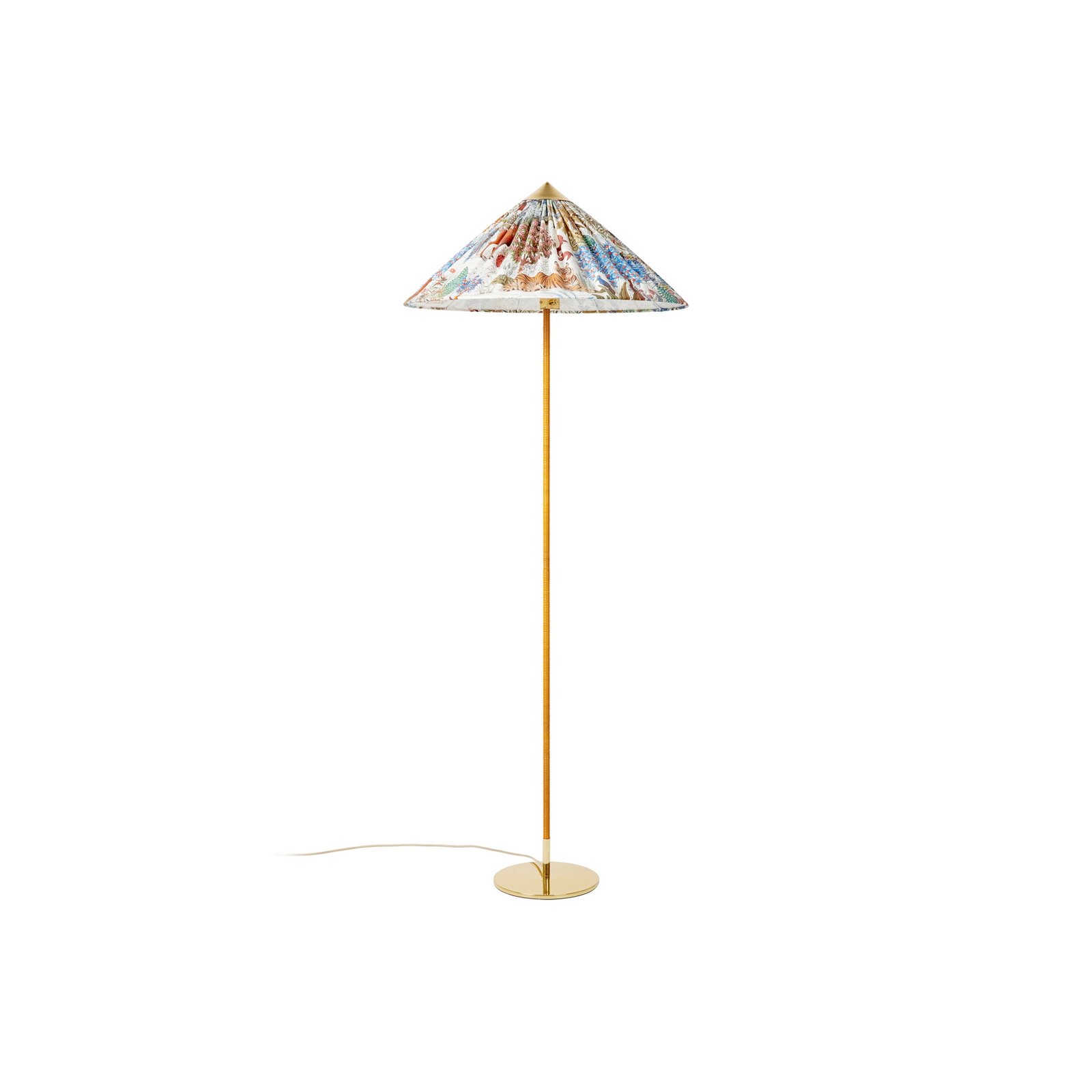 9602 Lampa Podłogowa Brass/Pierre Frey - GUBI