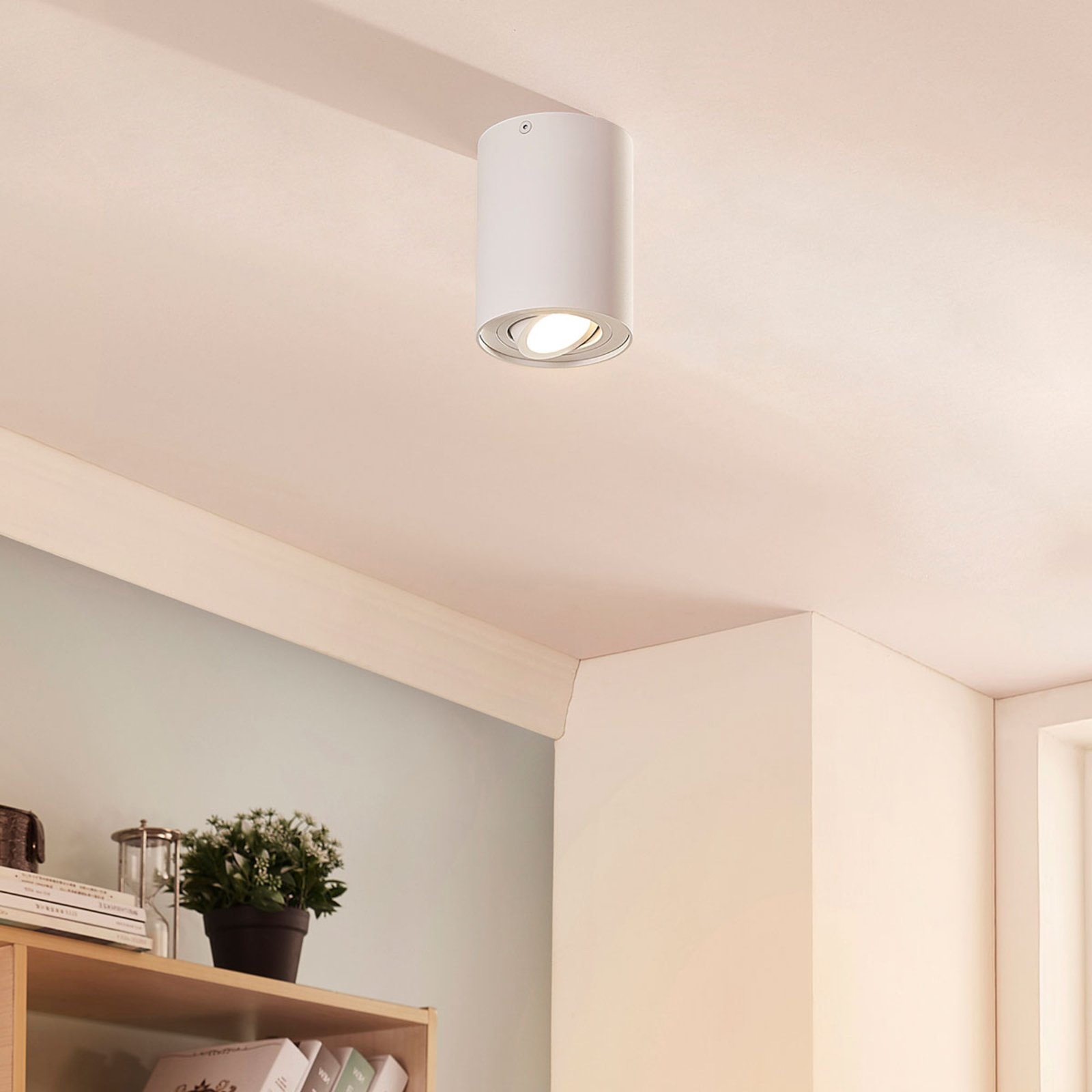 Arcchio surface-mounted ceiling spotlight Jolina, round, white