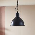 Lindby Luciane outdoor pendant light, black, aluminium, Ø 31.8 cm