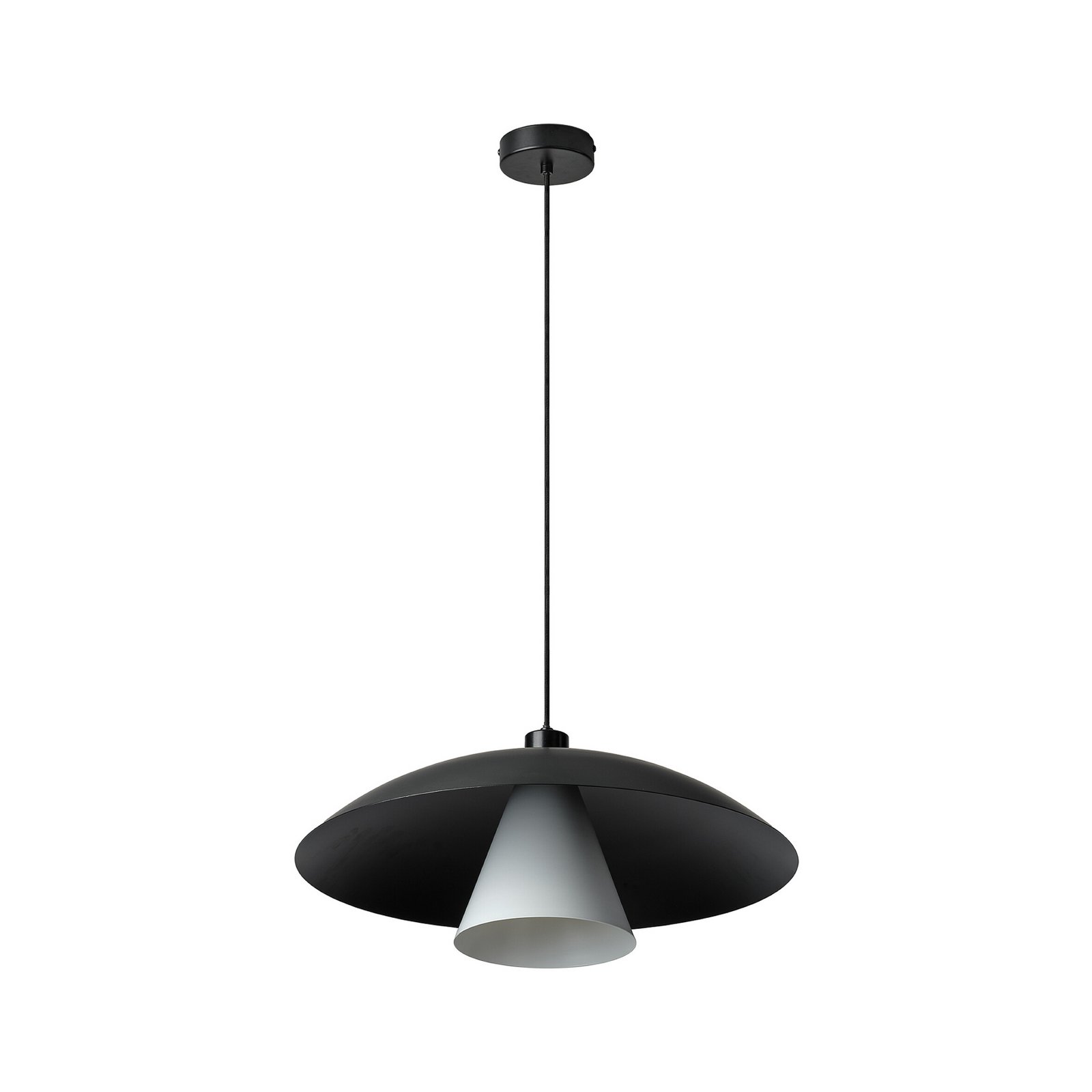 Lampada a sospensione OSRAM Decor Flying Mushroom nero/bianco, acciaio
