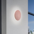 LED-Wandleuchte Aria M, ziegelrot, Aluminium, Ø 18 cm