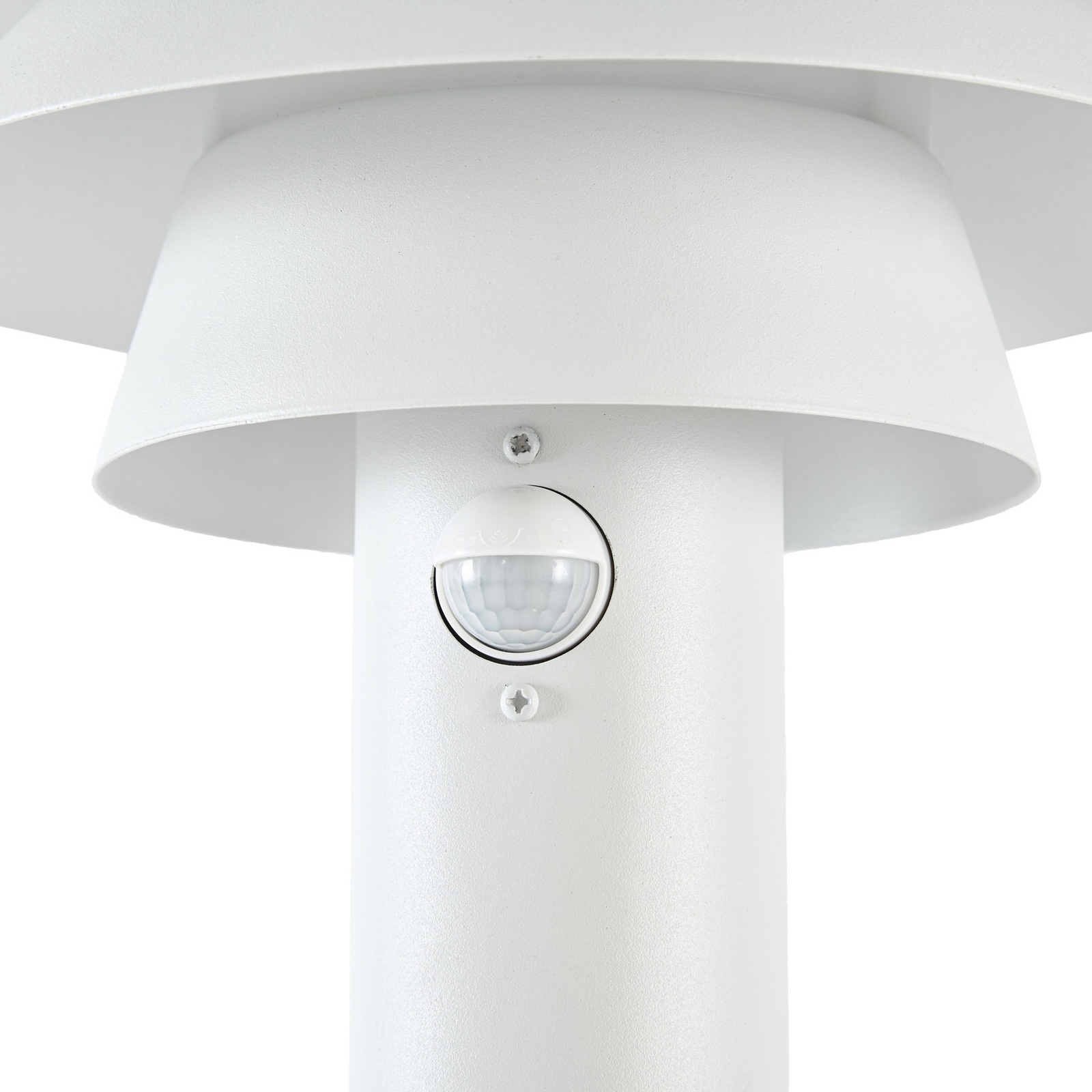 Lucande Montaro LED path light, 110 cm, white, with sensor