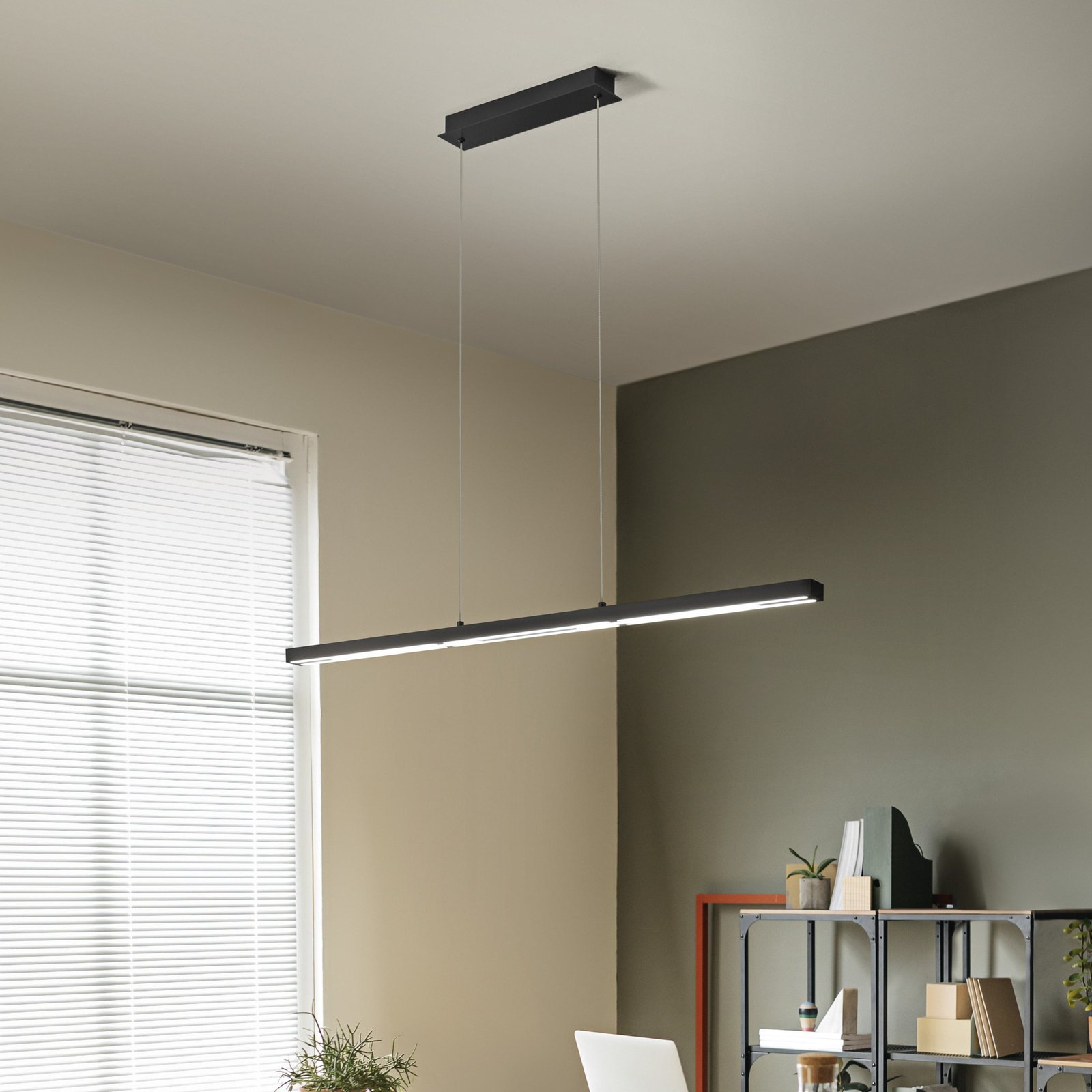 Ling LED viseća svjetiljka, crna, uplight i downlight, prigušiva