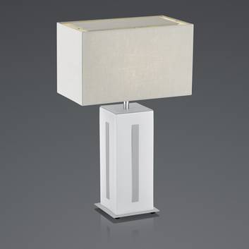 BANKAMP Karlo table lamp, linen lampshade