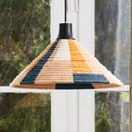 Forestier Parrot Hängeleuchte XS, Rattan und Abacá