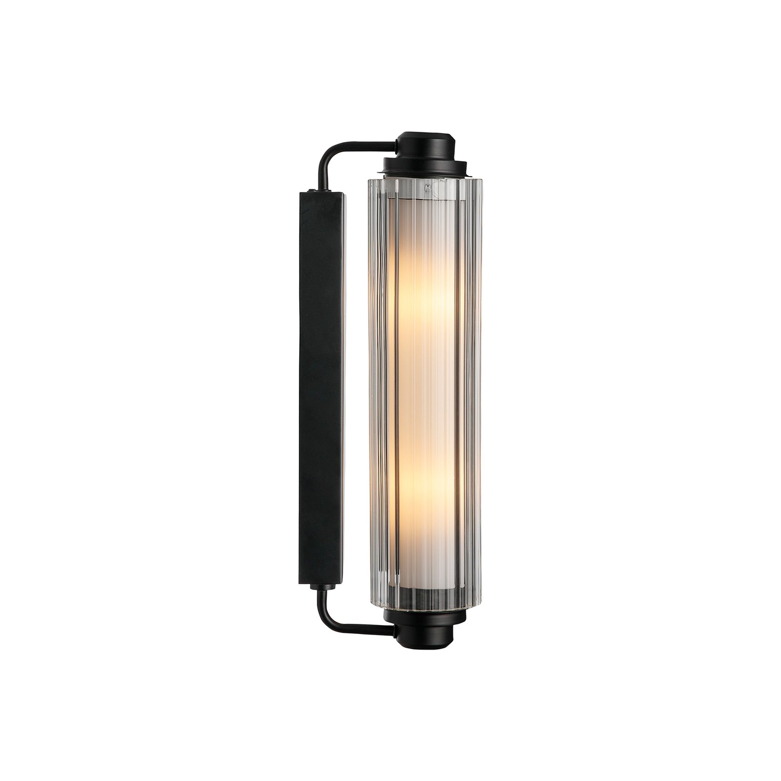 Nimal Double Aplică de perete, negru, IP44, plastic, metal - Nordlux