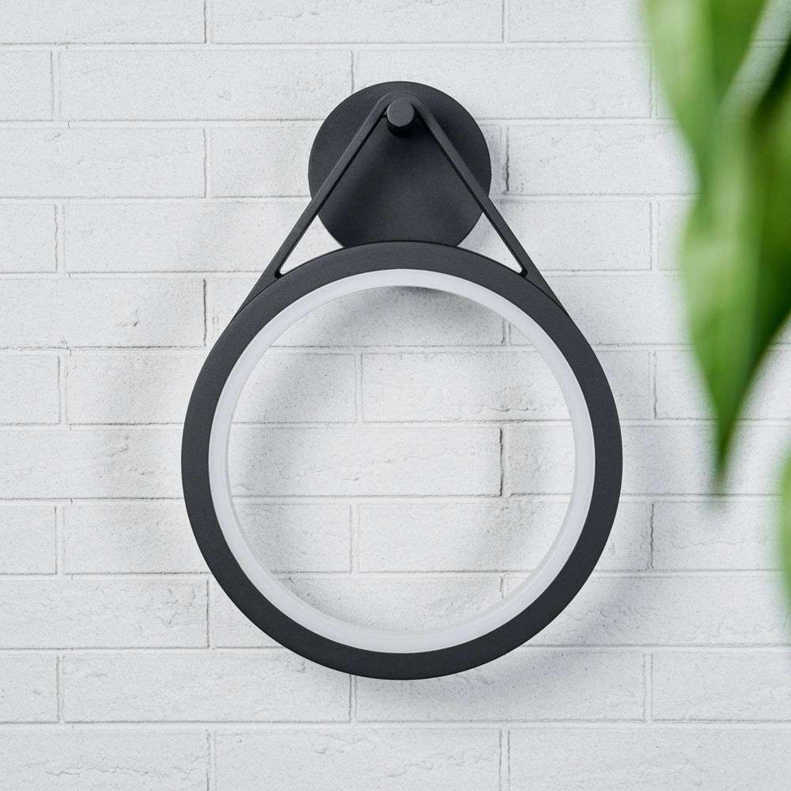 Mirco Buiten Wandlamp Graphite/White - Lucande
