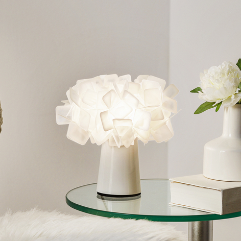 Fortryllende pen bordlampe Clizia, opal