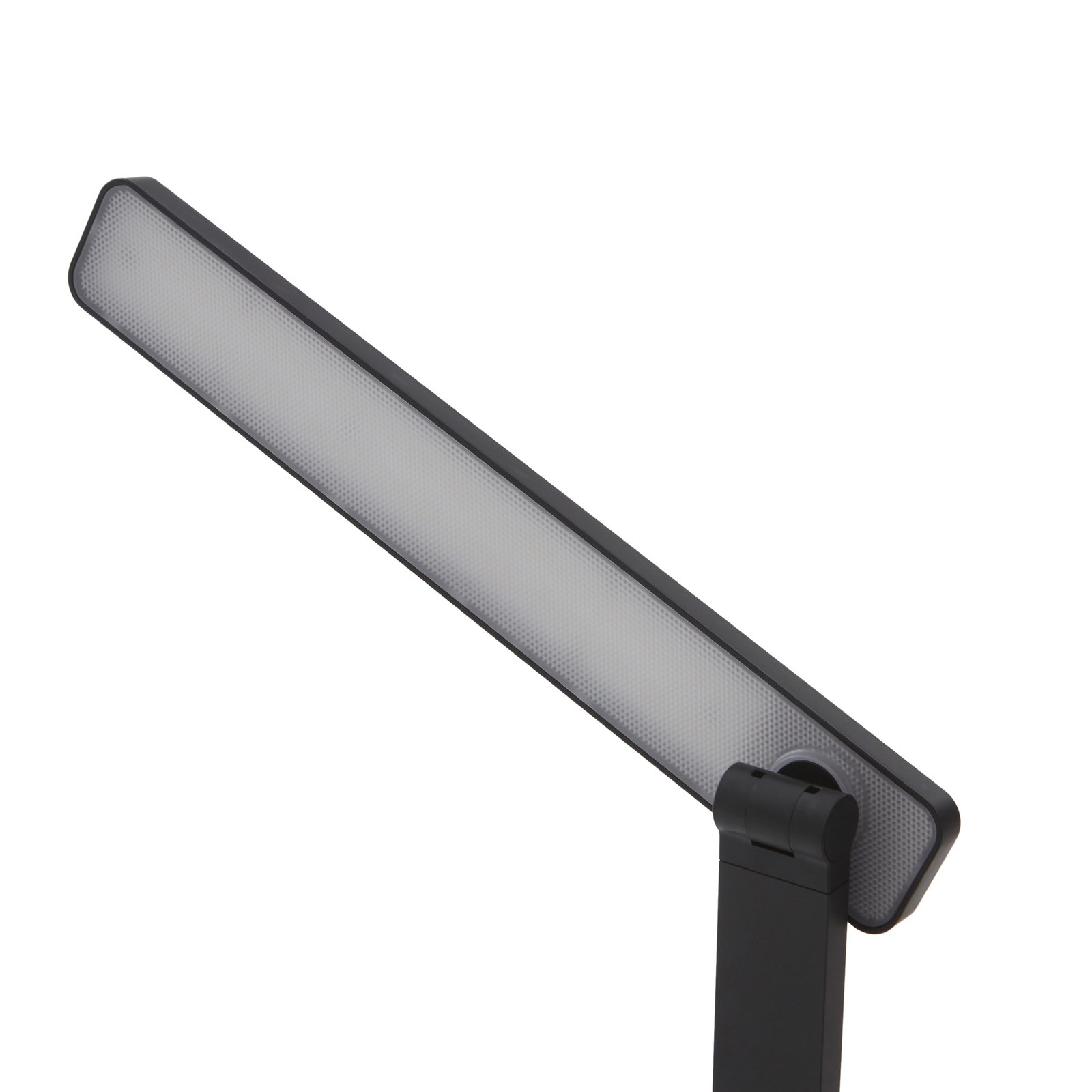 Lindby LED-uppladdningsbar skrivbordslampa Rylas, svart, USB, CCT
