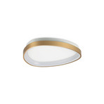 Candeeiro de teto LED IDEAL LUX Gemini em latão, 42 cm, 4000 K, com interruptor