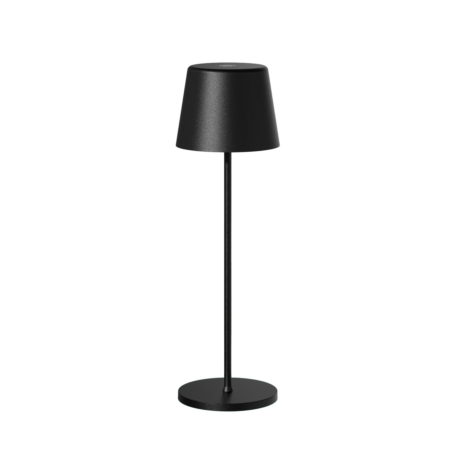 Müller Licht tint Lámpara de mesa LED recargable Dalia, aluminio, negro