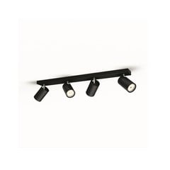 Philips myLiving Kosipo foco GU10 negro 4 luces