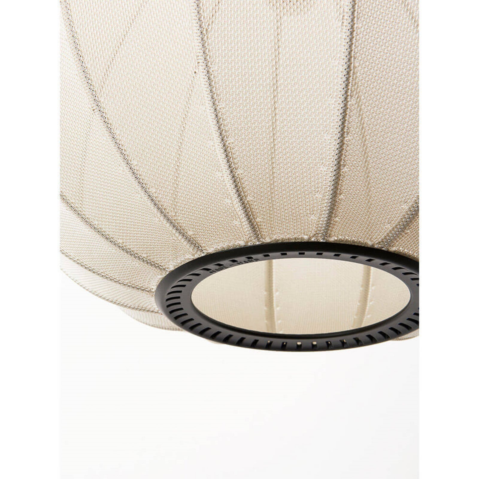 Knit-Wit 45 Round Pendel Pearl White Made By Hand - Soveværelse - Aluminium billede
