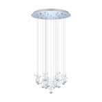 EGLO Stars Of Light LED hanging light Pianopoli chrome Ø 50 cm
