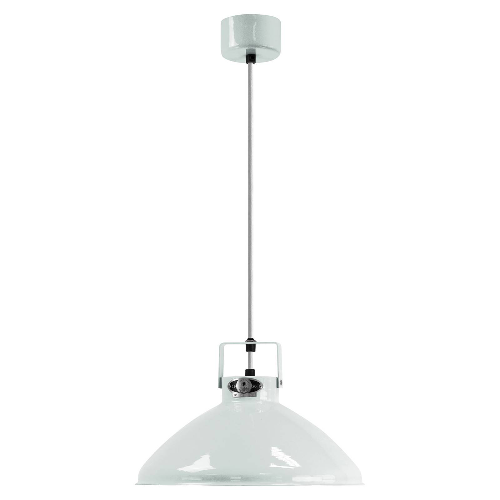 Jieldé Beaumont B240 lampa wisząca biała lśniąca