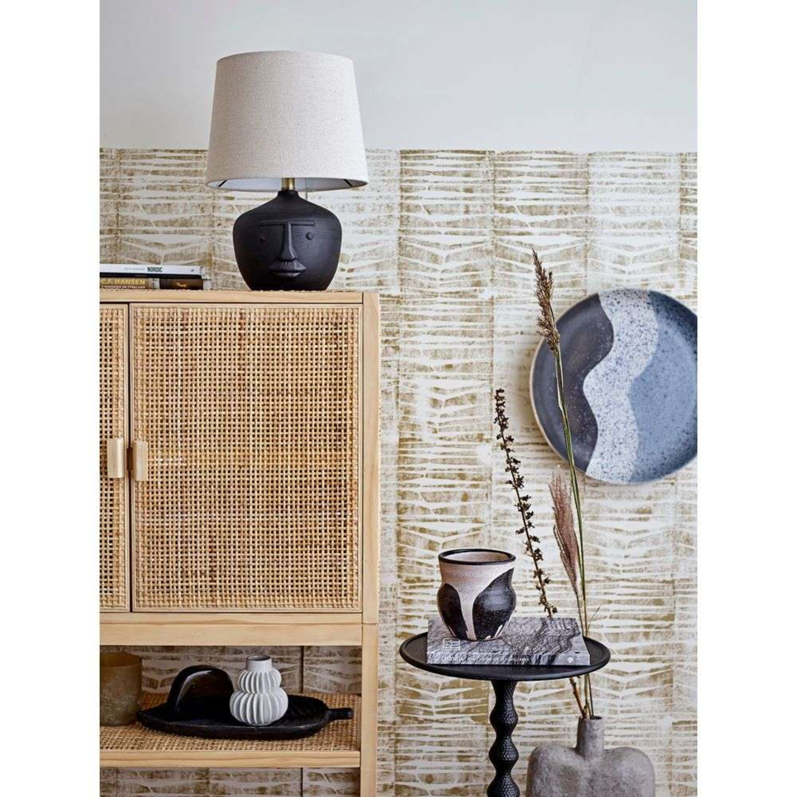 Matheo Table Lamp Black/Terracotta - Bloomingville