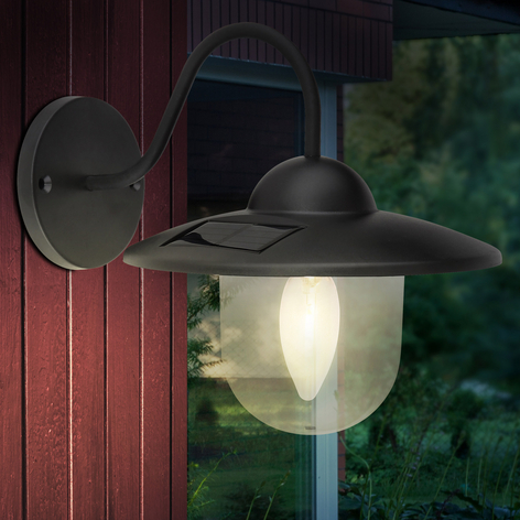 Solcellevegglampe 36470, svart