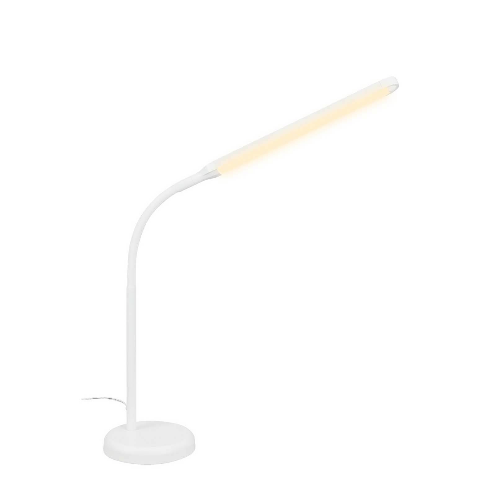 LED-Tischleuchte Pivaz, Touchdimmer, weiß
