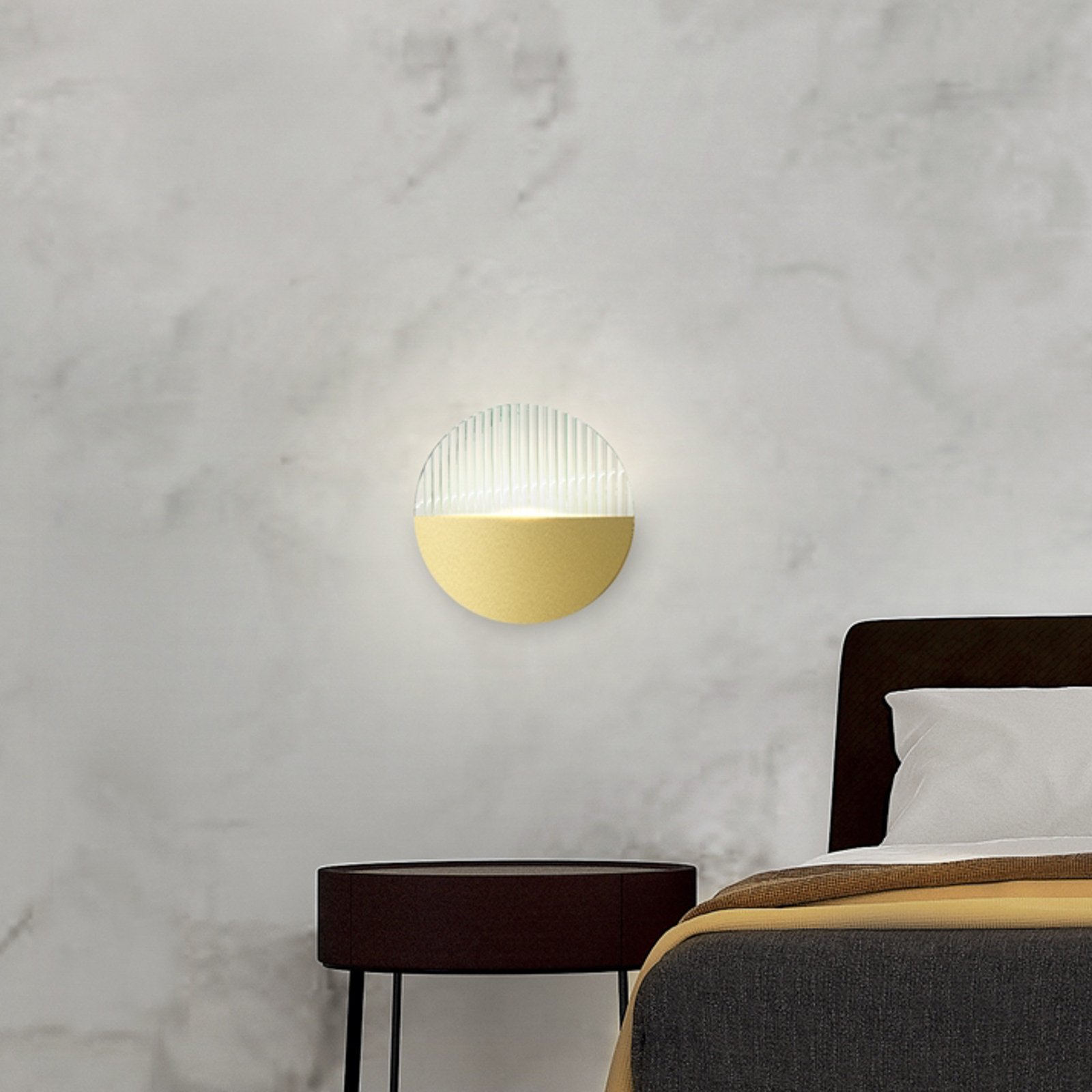 Maytoni Jupiter LED-Wandlampe, gold/klar