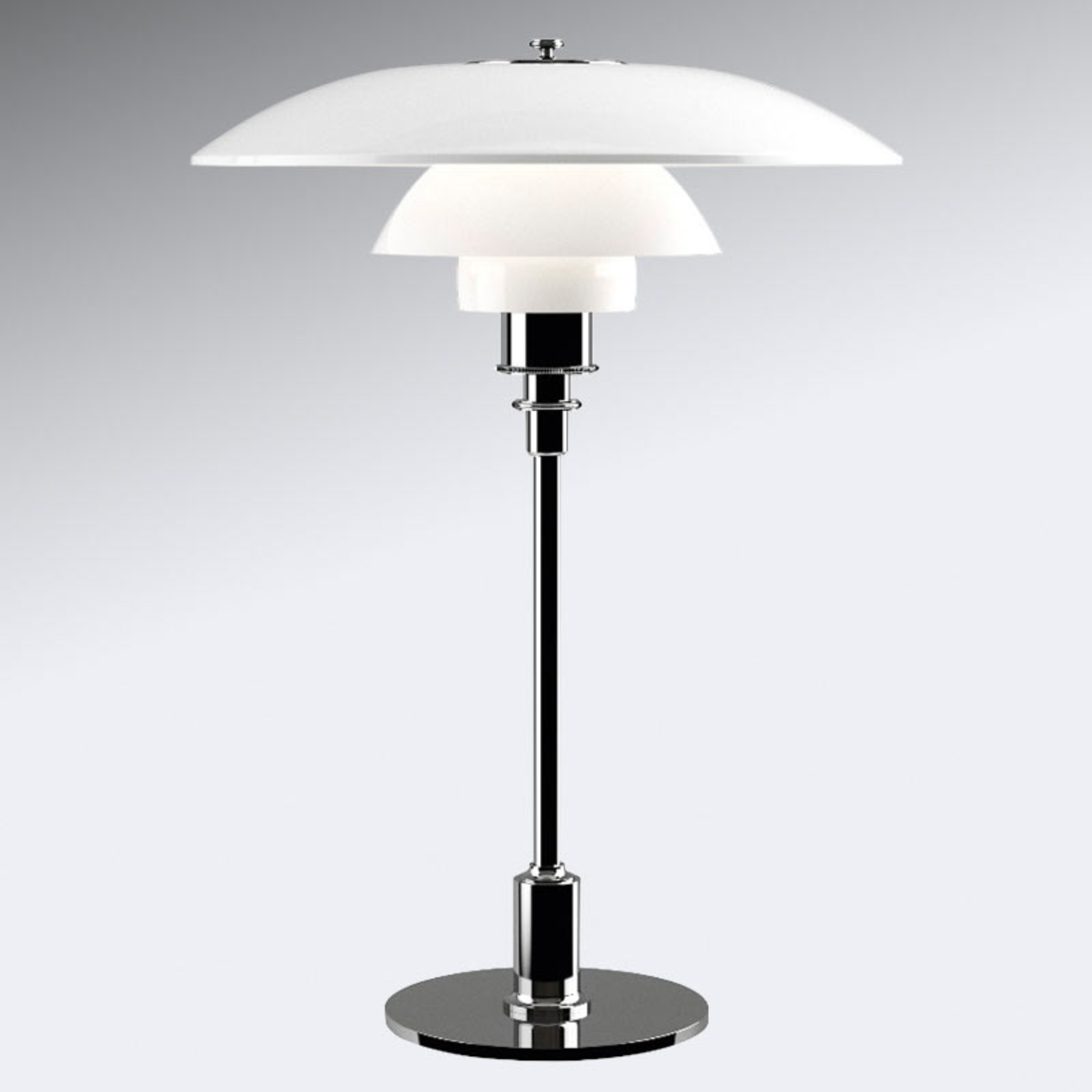 Louis Poulsen PH 3 1/2-2 1/2 lampa stołowa, chrom