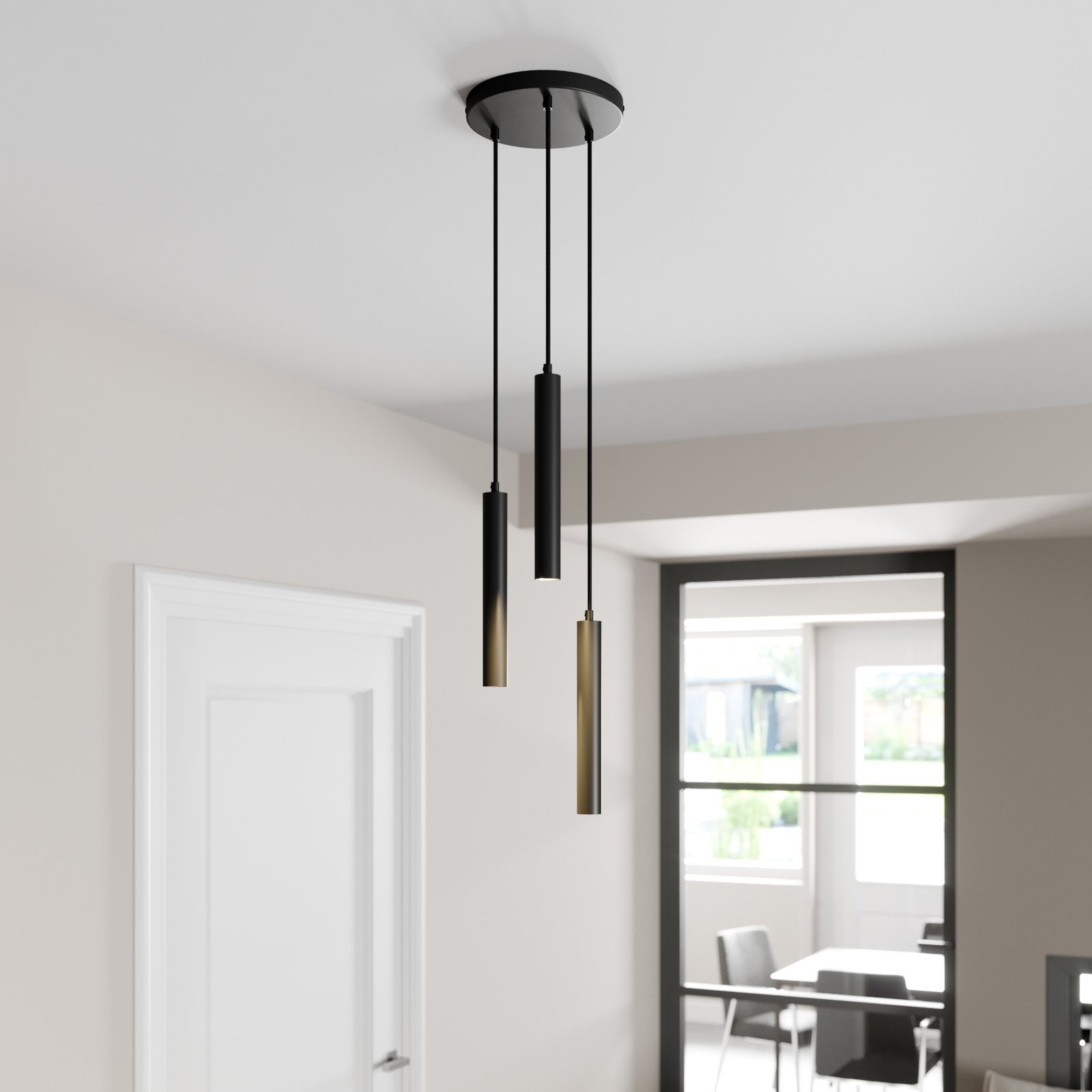 Franka Cluster Lámpara Colgante Black - Arcchio