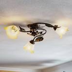 Miranda ceiling light, 3-bulb, bronze