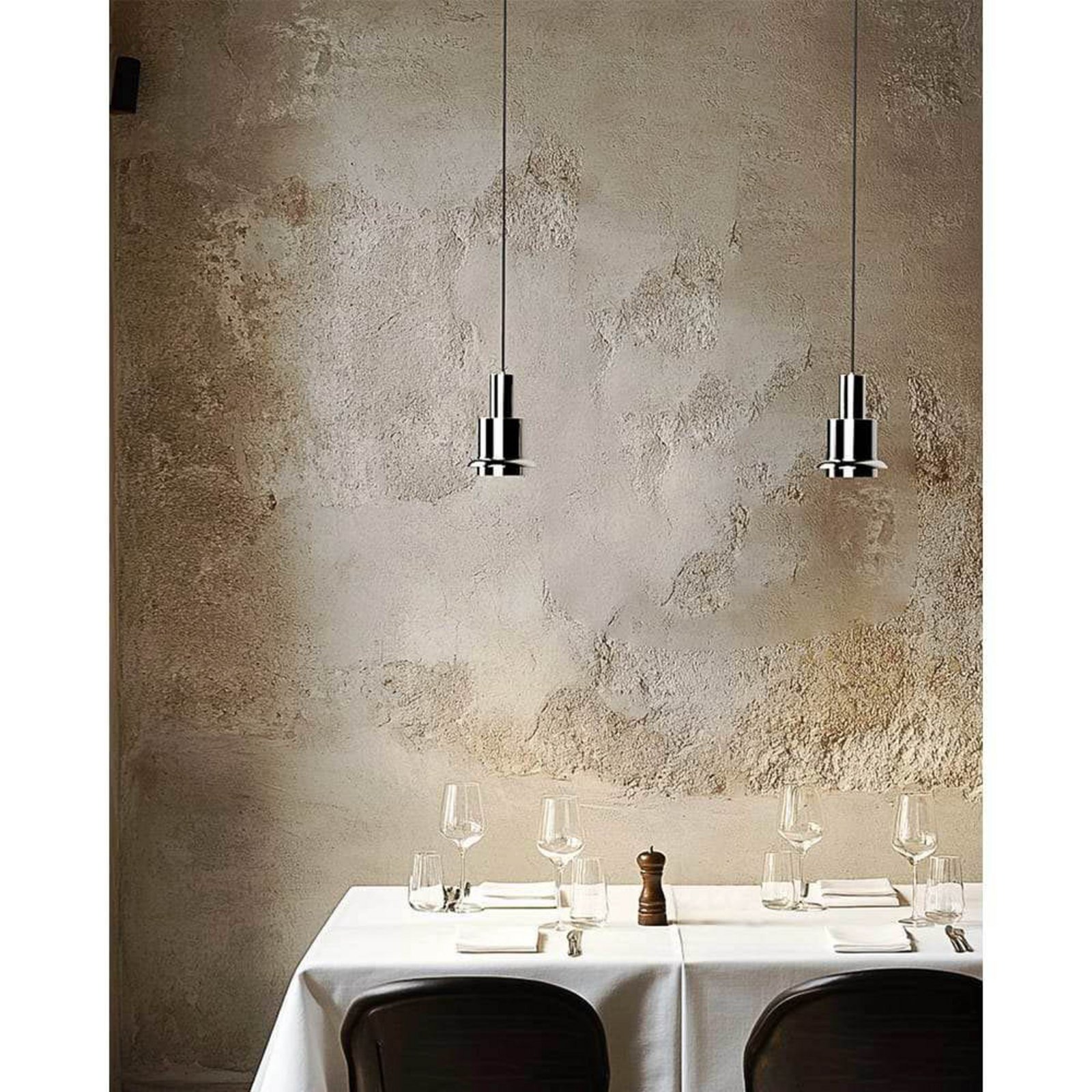Chaumont Pendel Ø15xH22 Nickel/White - DCW