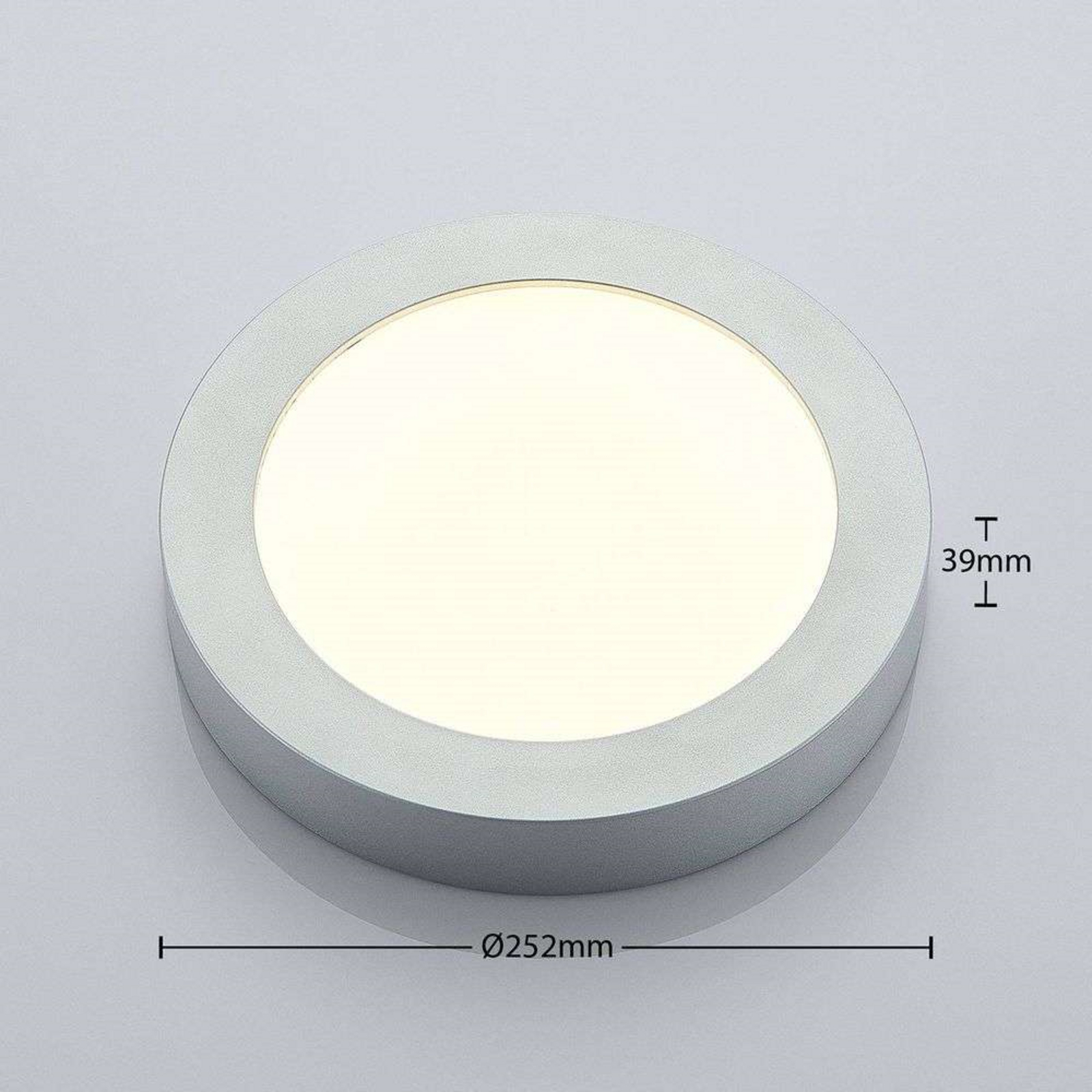 Marlo Plafonieră Round IP44 3000K Silver/White - Arcchio